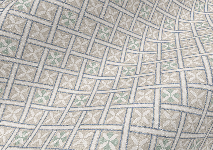 Rae Trellis, Wedgewood - Made to Measure Curtains - Image 4